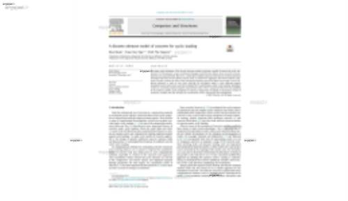 A discrete element model of concrete for cyclic loading